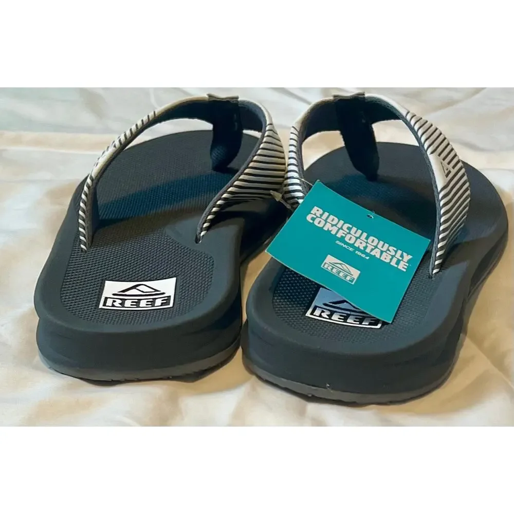 REEF Phantom II Men's Grey White Flip Flops Sandals Size 9 NWT